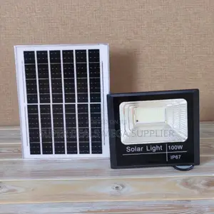 Ip67 Waterproof 100 Watts Solar Flood Light Energy Saving Outdoor Lamp