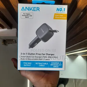 Anker 2-in-1 Clutter-Free Car Charger