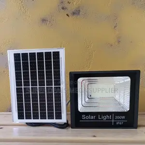 200w Outdoor Solar Flood Light Ip67 Waterproof With Remote Control