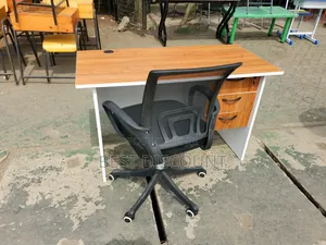 Office Table and Mesh Chair