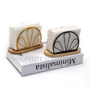 Bamboo Base Serviette Holder