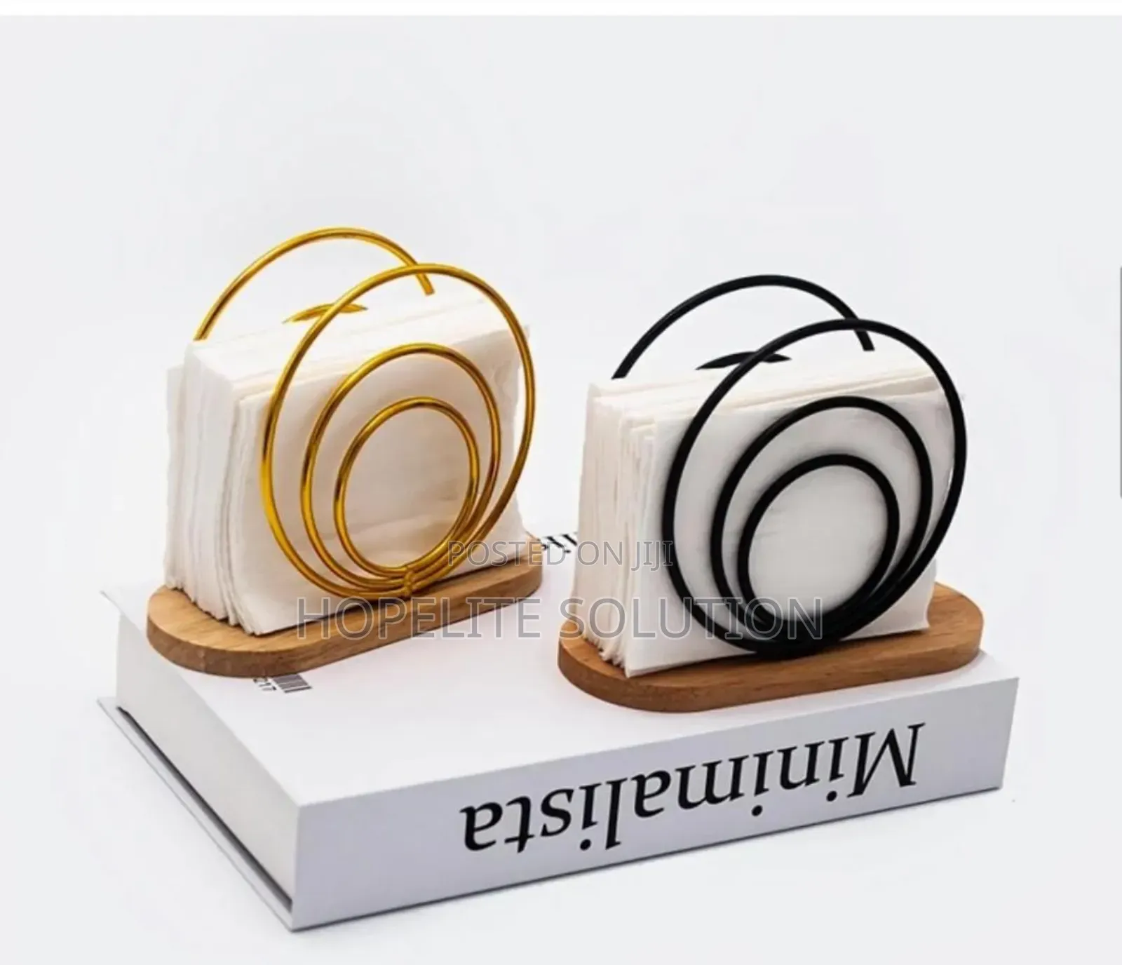 Bamboo Base Serviette Holder