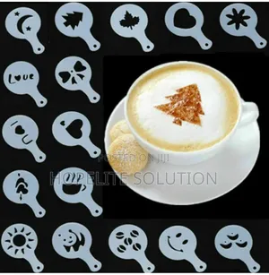 Cappuccino Coffee Barista Stencils Template-