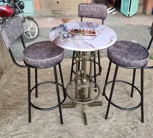 High Bar Table Set With a Logo of the Client's Preference.