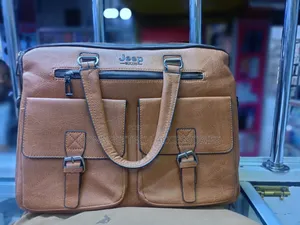Jeep Buluo Leather Laptop Bag.