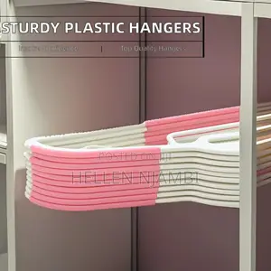 Sturdy Plastic Household Hangers 10pcs