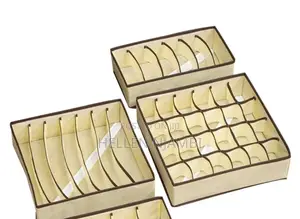 3pcs Foldable Fabric Drawer Organizers
