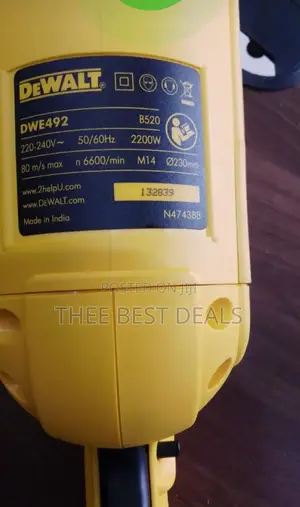 Original 2200w Dewalt 9" Grinder + 5pcs 9" Cutting Discs