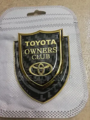 Toyota Owner Club Shield Emblem Sticker