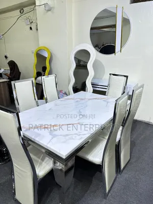 Modern Imported Modern Marble Dining Table 6 Seater