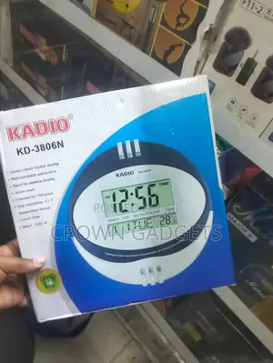 Kadio Kd-3806n Digital Wall Clock With Calendar Alarm