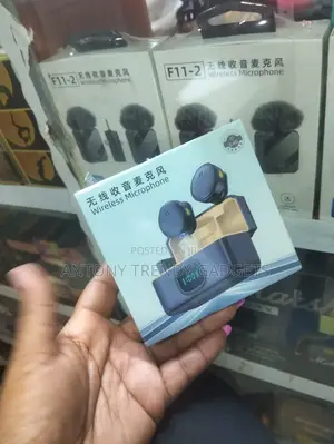Dual Wireless Lavalier Microphone With Led Charging Case