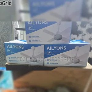 Ailyons 24 Inches Ceiling Fan, White 