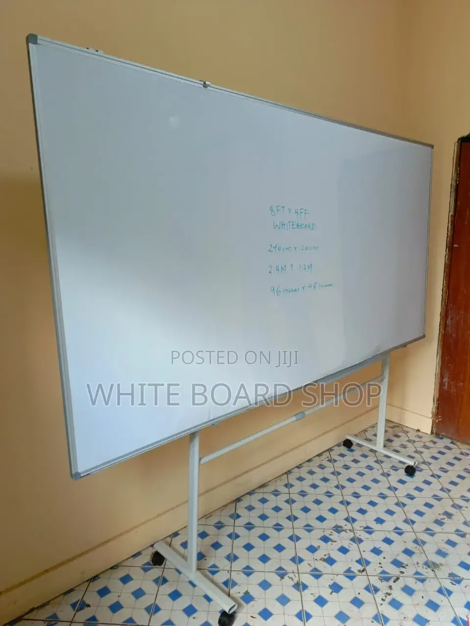 Imported /Magnetic White Board With Moveable Stand 8ft X 4ft