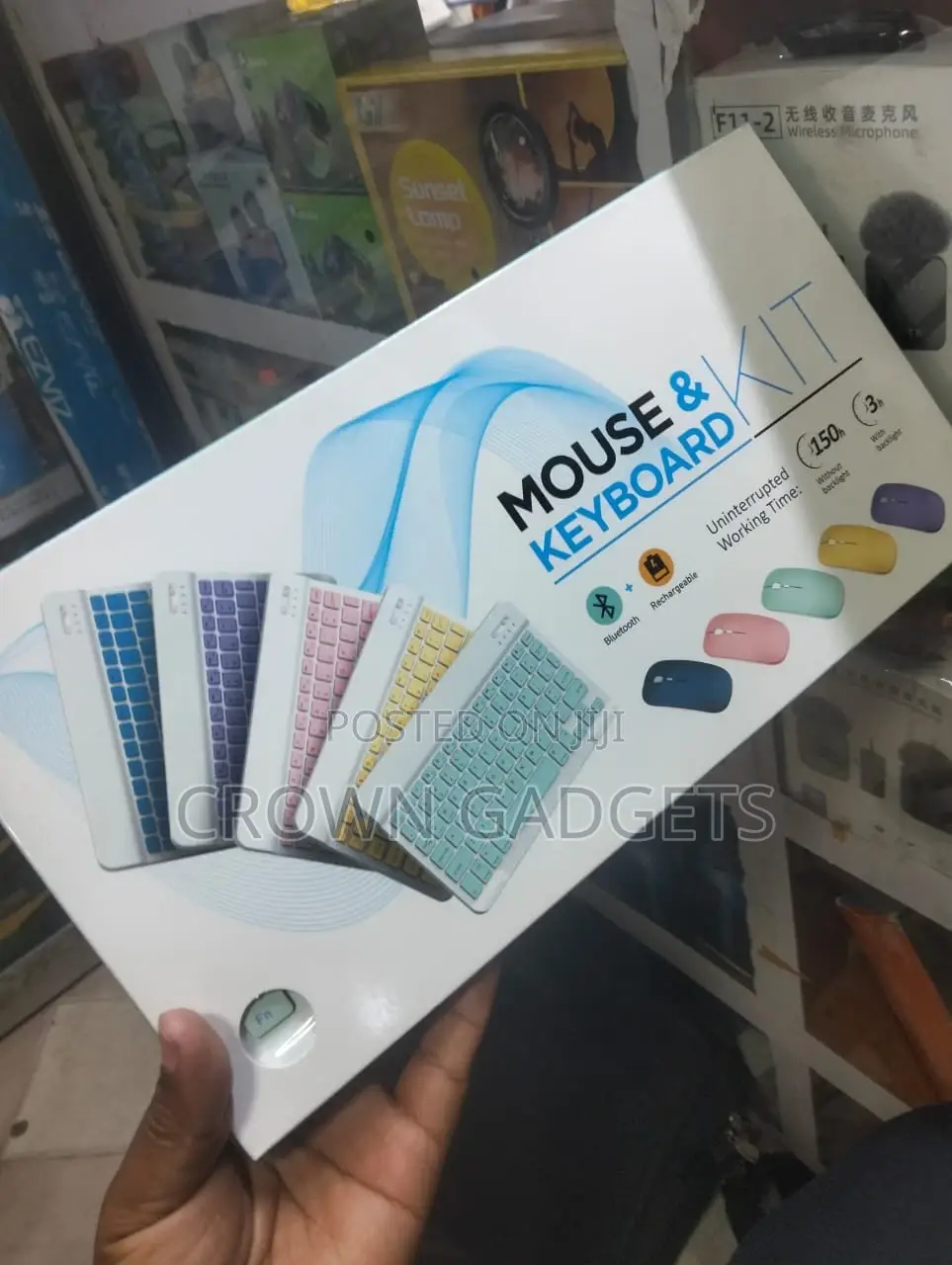 Wireless Bluetooth Keyboard Mouse Rechargeable Combo