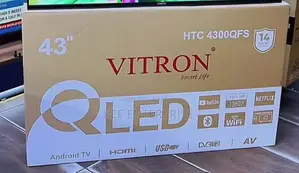 Hot Deal 
Vitron 43" Qled Smart Android Frameless With Bluetooth