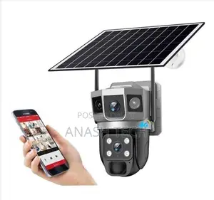 Super V380 Dual Lens 4g Solar Camera Night Vision Two Way Audio