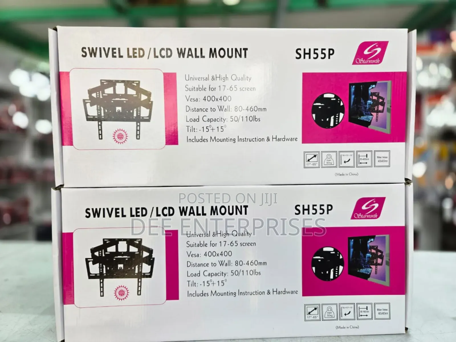 Wall Mount 55p Swivel