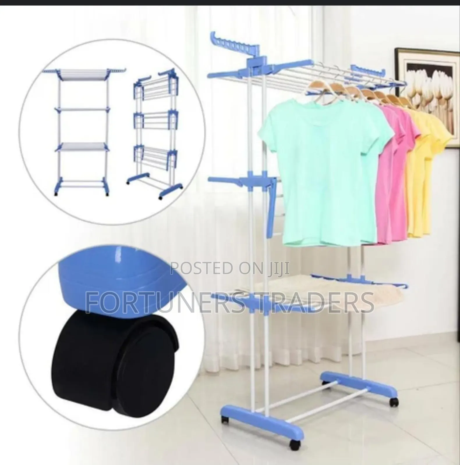 Foldable 3 Layer Clothes Drying Rack (Jp-Cr300w)