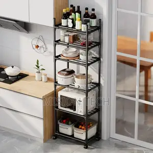 Multipurpose Kitchen Storage Rack With Wheels
 