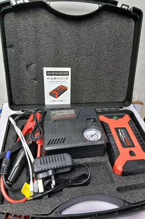 Effective Emergency Starter Kit With Tire Inflator and Powebank