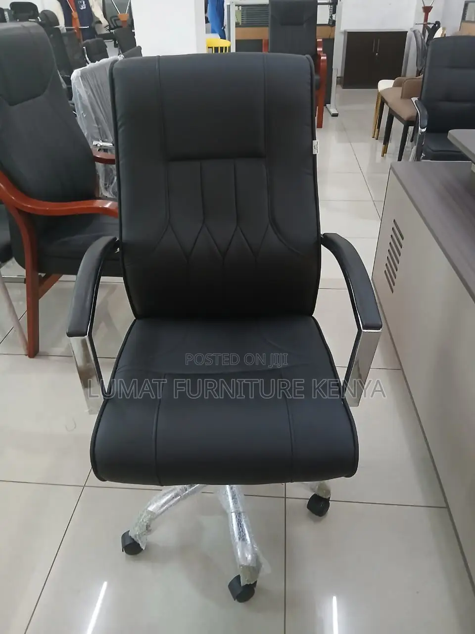 High Back Leather Office Seat