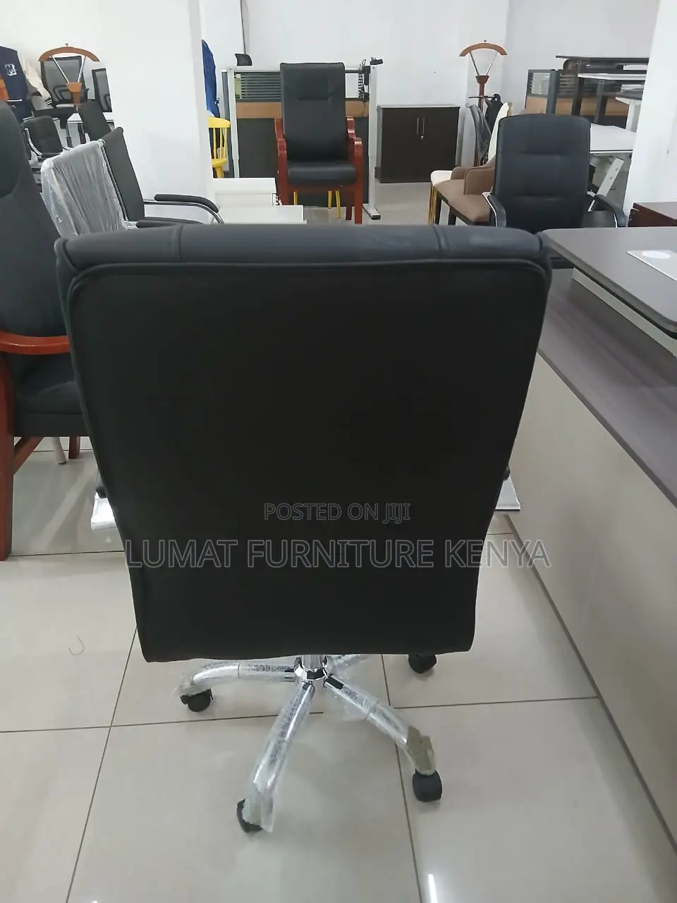 High Back Leather Office Seat
