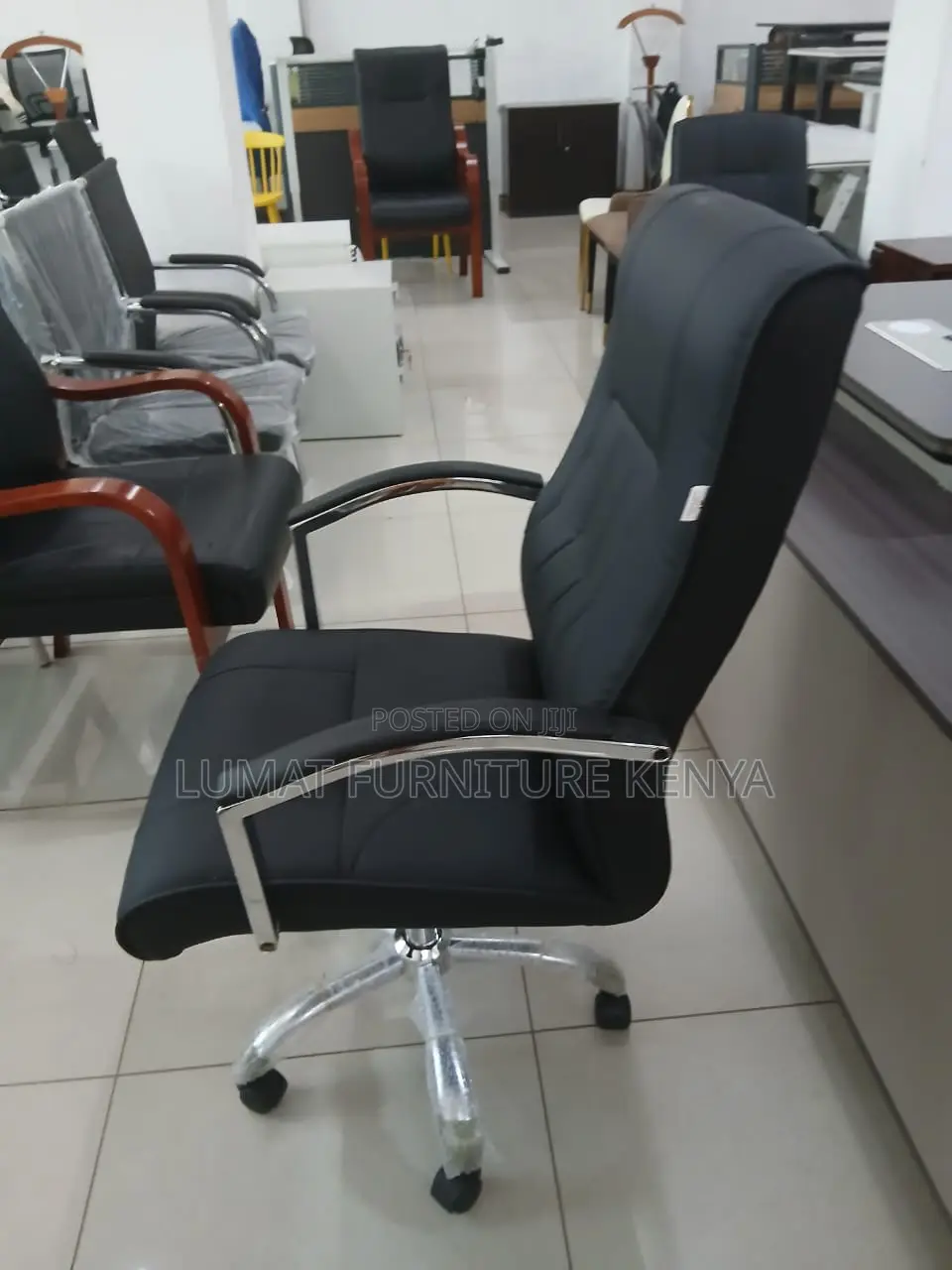 High Back Leather Office Seat