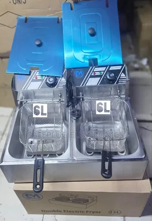New Inn Dual Deep Fryer Electromate 6 +6 LTRS _12 Litres Total