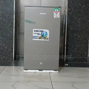 Bruhm Single Door Refrigerator BFS-90md Silver