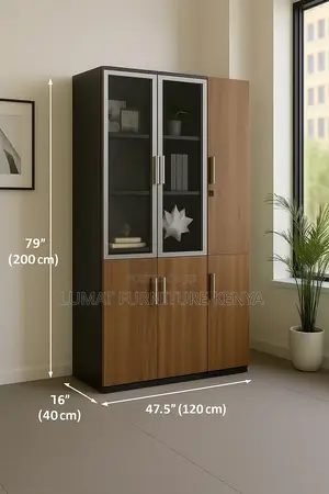 Wooden File Cabinet (3 Doors)