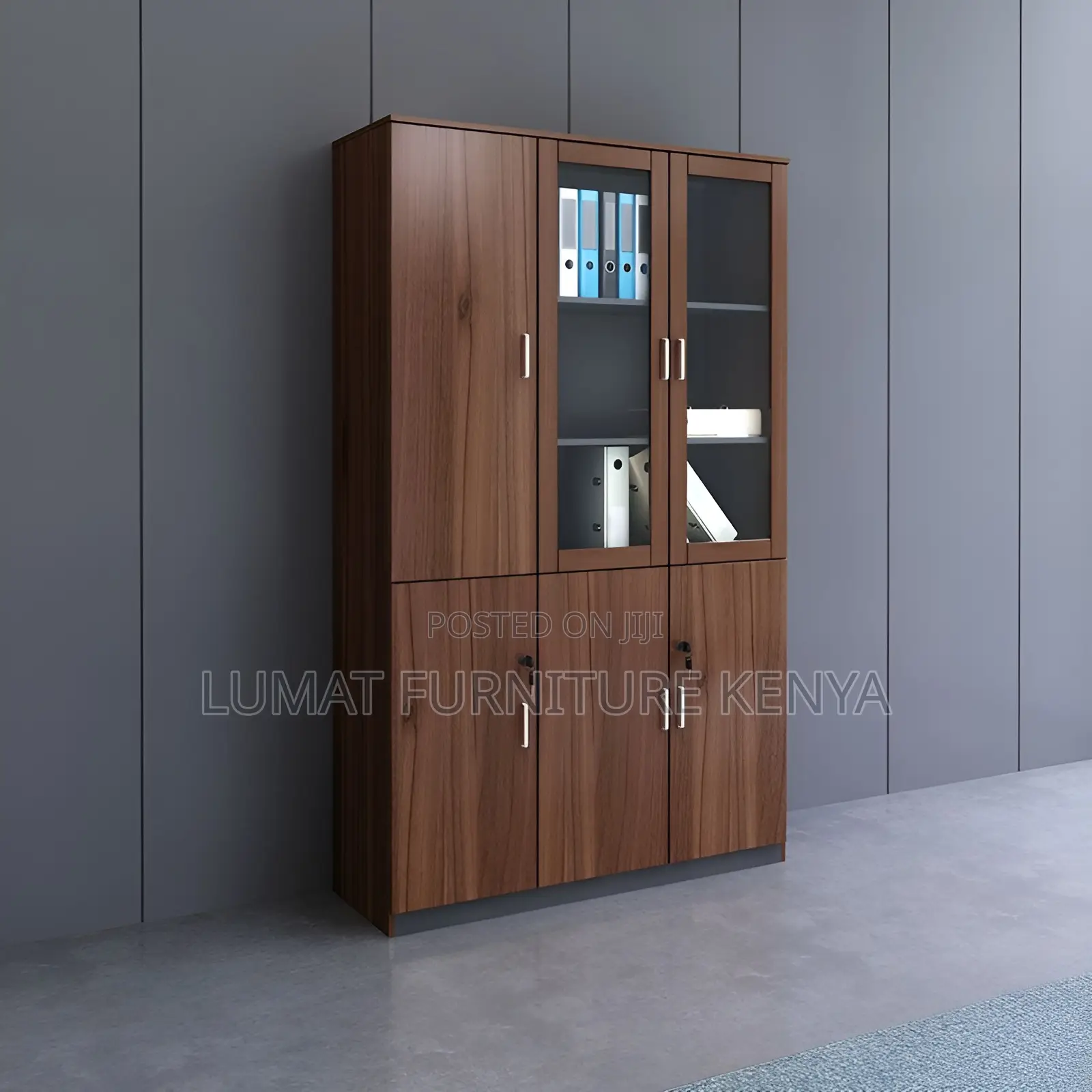Wooden File Cabinet (3 Doors)