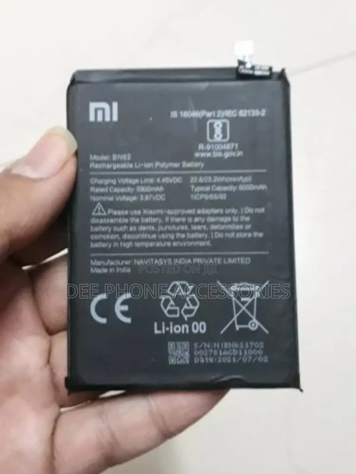 Xiaomi Redmi 9 Phone Replacement Battery
