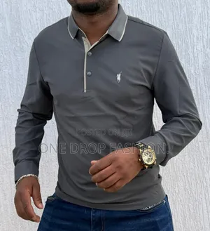 Slim Fit Mens Polo Long Shirts