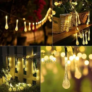 Warm White Water Shaped Solar Powered Lights