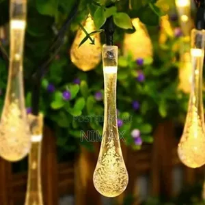 Warm White Water Shaped Solar Powered Lights