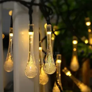 Warm White Water Shaped Solar Powered Lights