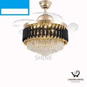 Crystal Chandelier With Fan