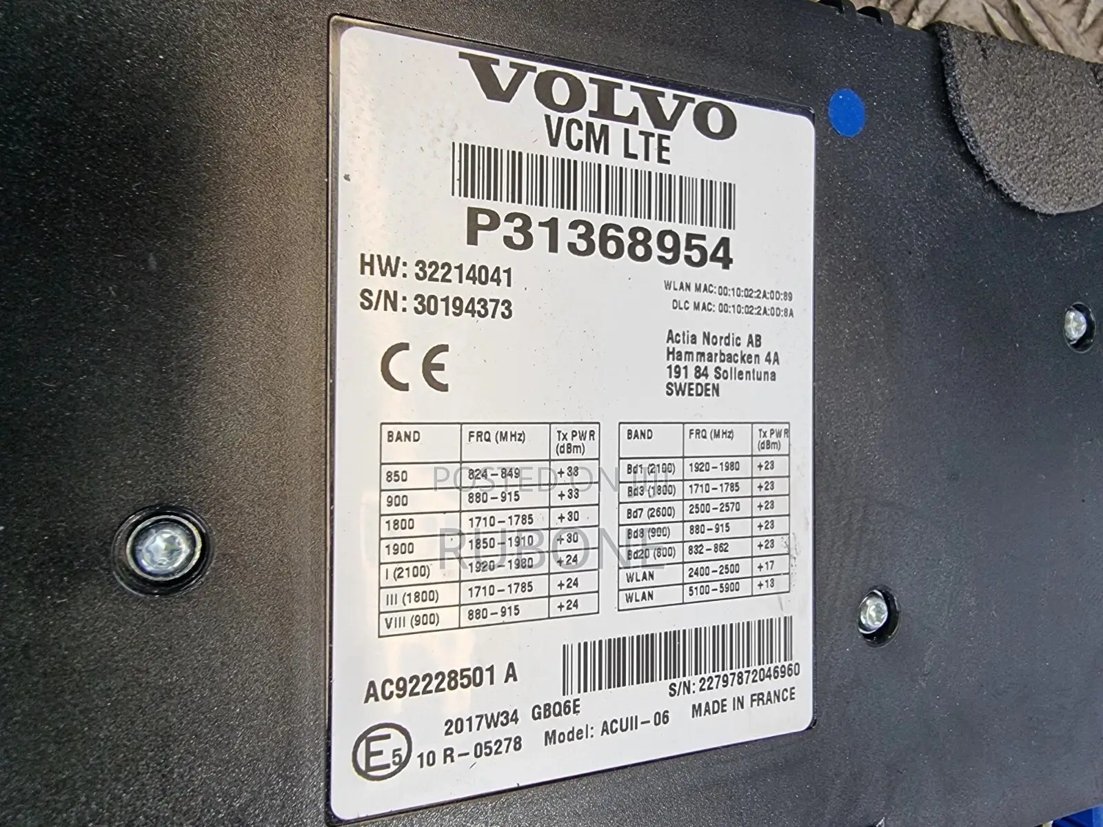 Volvo Xc 90 VCM Bluetooth Control Module 2018