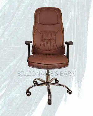Ergonomic Executive Leather Chair (Space-Saving) — Only a Few Left