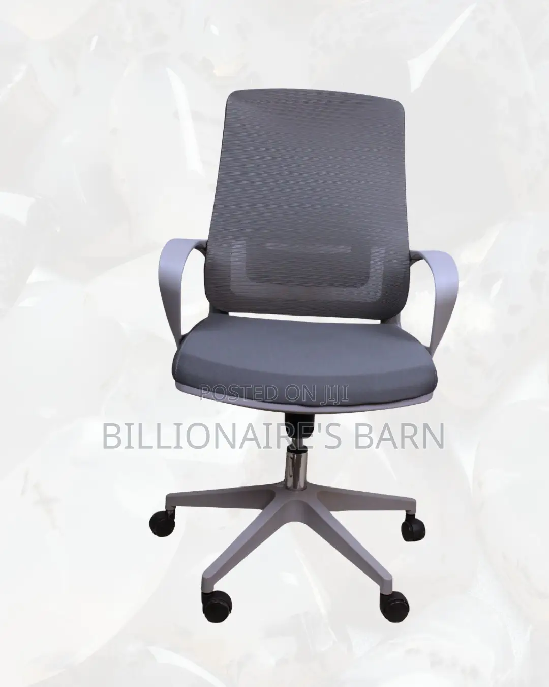 Plush Grey Ergonomic Mesh Office Chair — Great for Study or Work