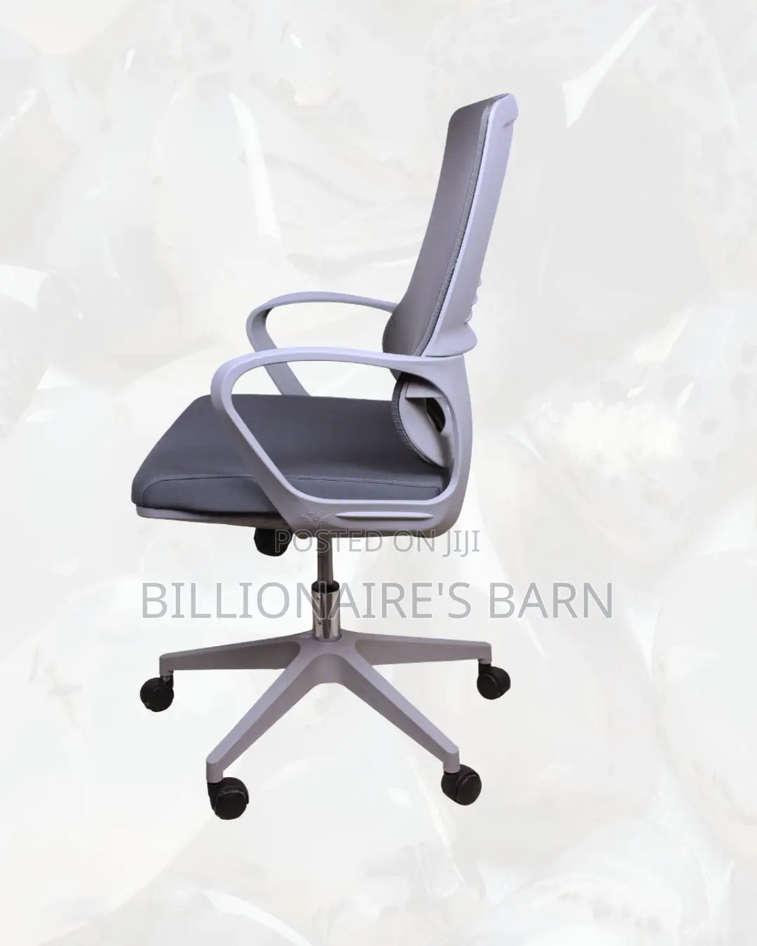 Plush Grey Ergonomic Mesh Office Chair — Great for Study or Work