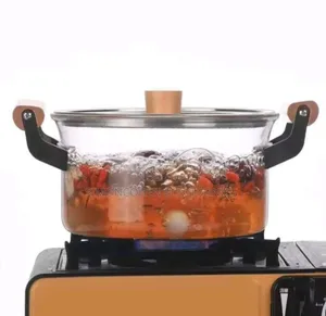 4.5l Glass Heat Resistant Cooking Pot