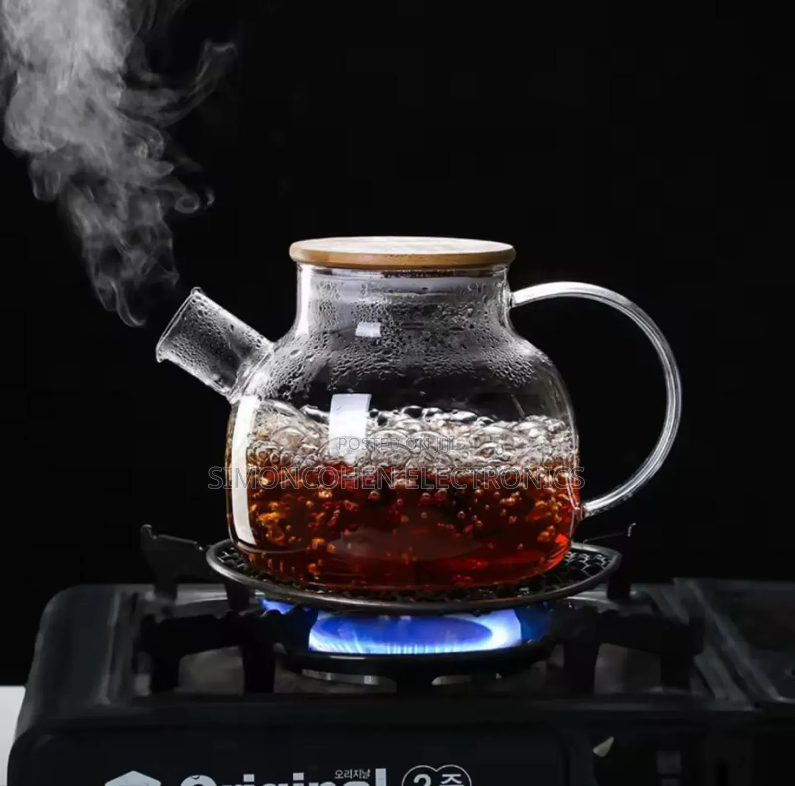 1l Heat Resistant Glass Teapot