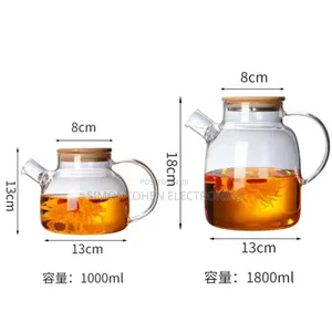 1l Heat Resistant Glass Teapot