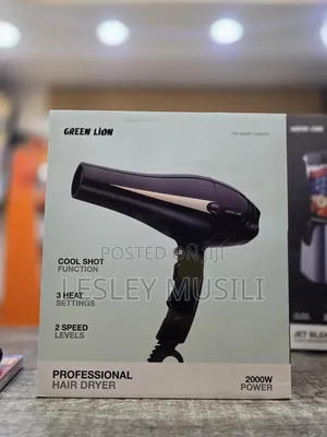 Green Lion Store
Green Lion Professional Hair Dryer 2000w - Black