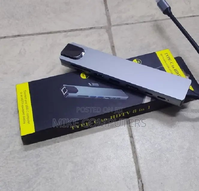 Adapter, 8 in 1 Usb Type C Network Hub,