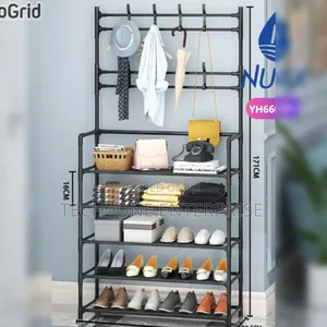 Nunix All-in-1 Shoe Rack With Hanger 5 Layer 