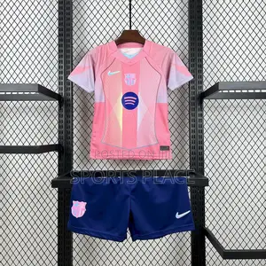 New Pink Barcelona Jersey for Kids 25/26