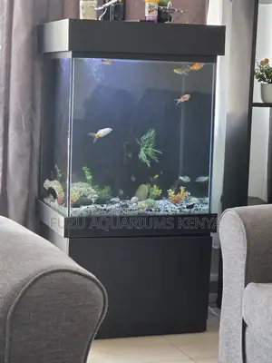 Modern Black Aquarium Stand Tank Combo